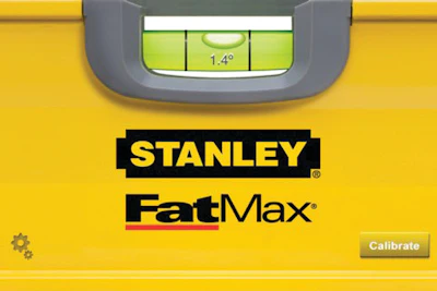 Stanley FatMax virtual level app