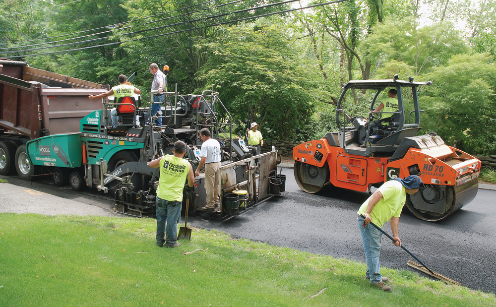 'Contractors should pick an 8-ft. paver for maneuverability and versatility, not if they're looking at putting down thousands and thousands of tons of asphalt,' says Brodie Hutchins, Vogele general manager.