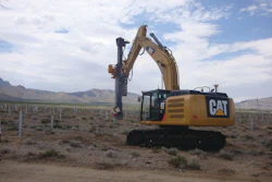 Due to envirnonmental impact concerns on the construction site, the excavators are allowed to maneuver and operate in the 130-foot wide no-drive zones due to their innovative design.