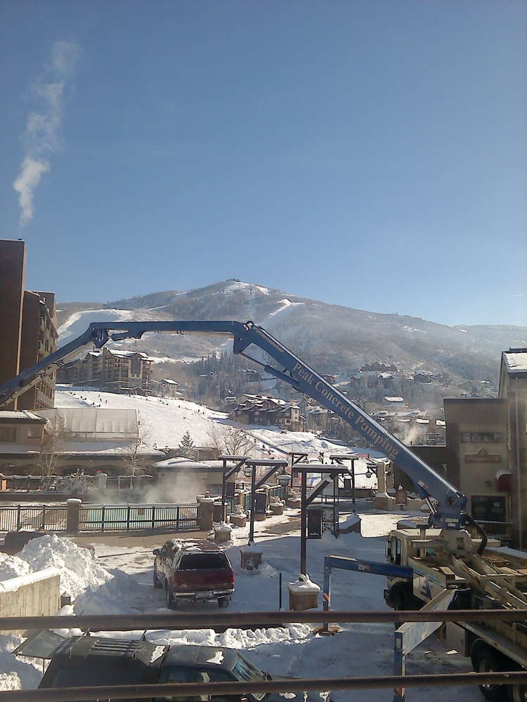 Peak Concrete Pumping worked on a concrete pumping project in Colorado where the temperatures were consistently below 0.