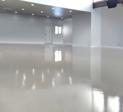 Covalt Floor Leveling used a polymer-fortified, portland cement-based self-leveling underlayment capable of being poured from feather edge to any thickness in a single pour for this repair job.