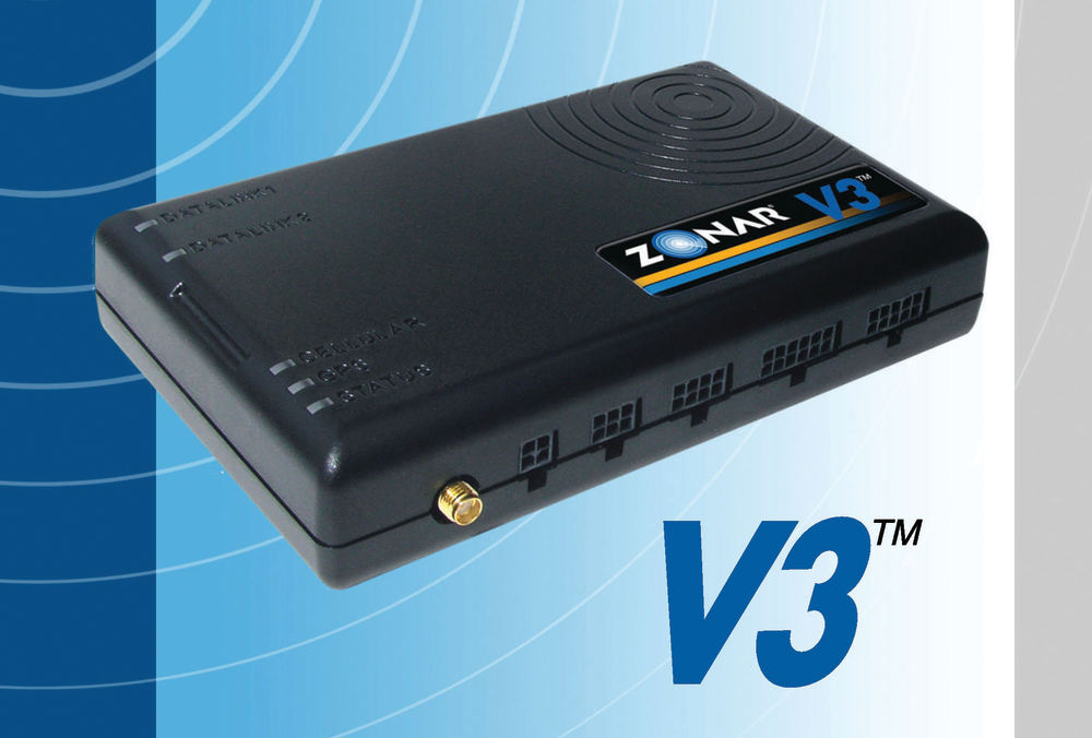 The V3 is Zonar's next-generation GPS tracking and vehicle diagnostics system.
