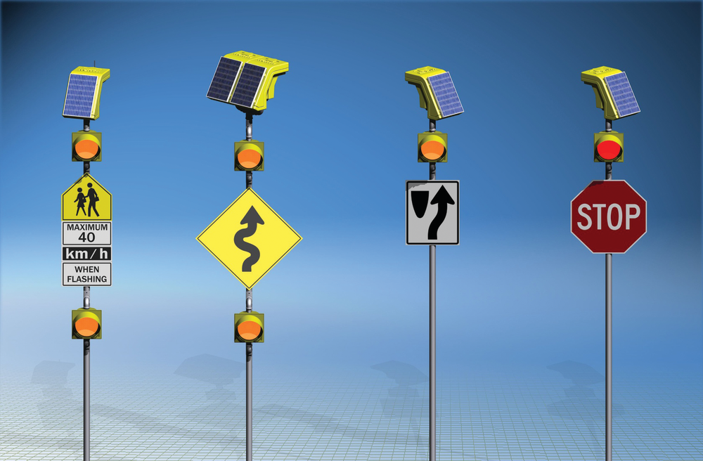 Traffic Control Flashing Light 10887246
