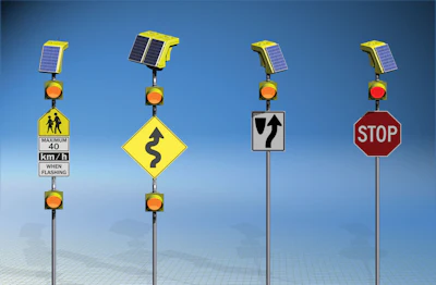 Traffic Control Flashing Light 10887246