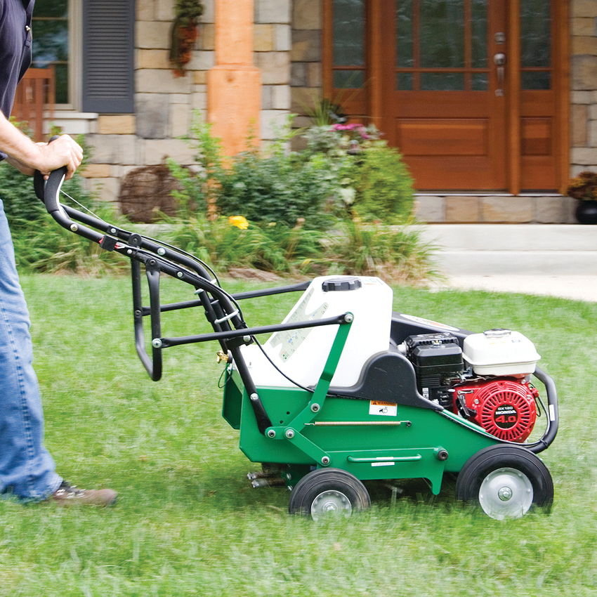 Aerators oxygenate the soil so moisture and nutrients can penetrate more deeply. This fosters the growth of a stronger root structure.
