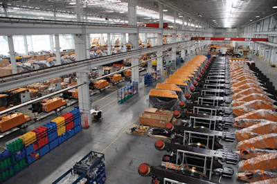 In 2012, the Earthmoving Group established an excavator assembly line at the SANY America Peachtree City, GA, plant.