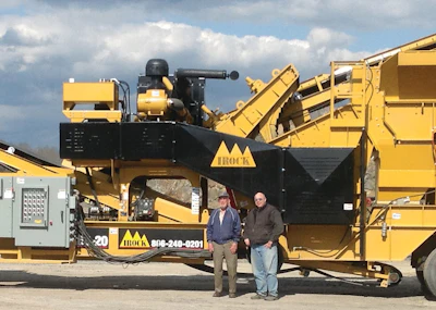 Lawrence (left) is the President and founder of Ace Equipment Sales, Inc. He has been buying and selling equipment since after WWII. He’s still on the road every morning at 6 a.m. and will be 90 in June. John (Right) is the son-in-law of Lawrence and works as the general manager of Ace Equipment.