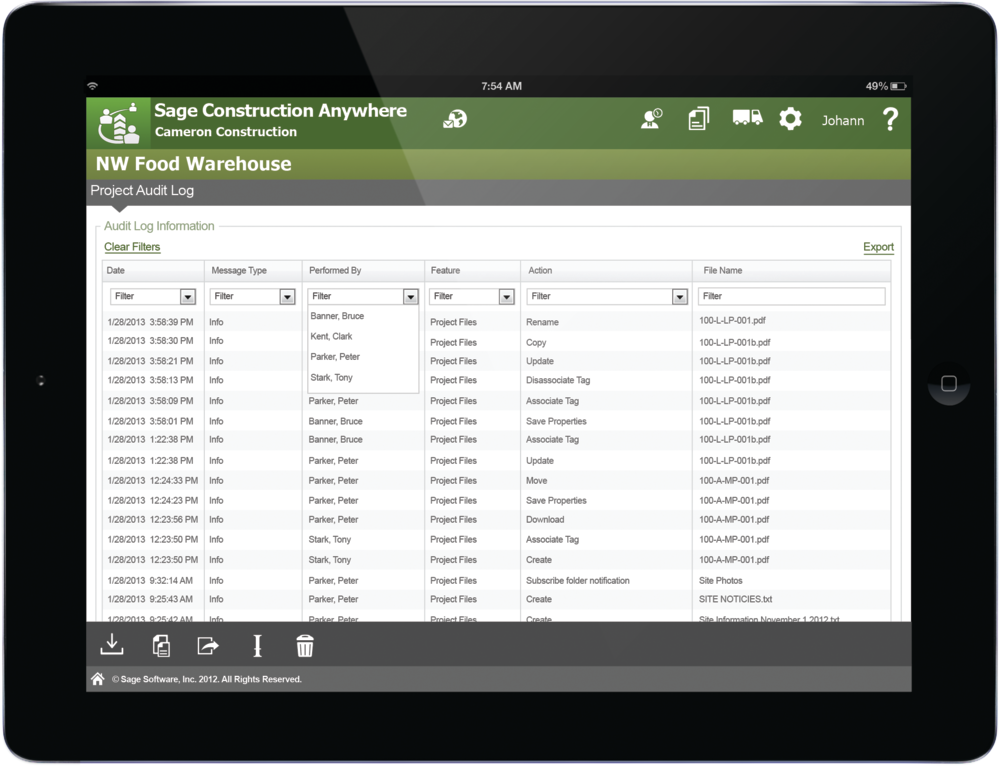 Cloud computing allows contractors to access data and applications from anywhere with an Internet connection at any time.