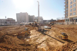 Costello Construction executes preliminary site work on the Silver Spring Library, which broke ground in early 2013.