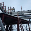 Standard 20- and 30-ft. modular platforms - powered by Spider’s SC1000 traction hoists - as well as Modulo platforms are enabling access to hard-to-reach areas during installation of the glass curtain walls at the World Trade Center towers construction.