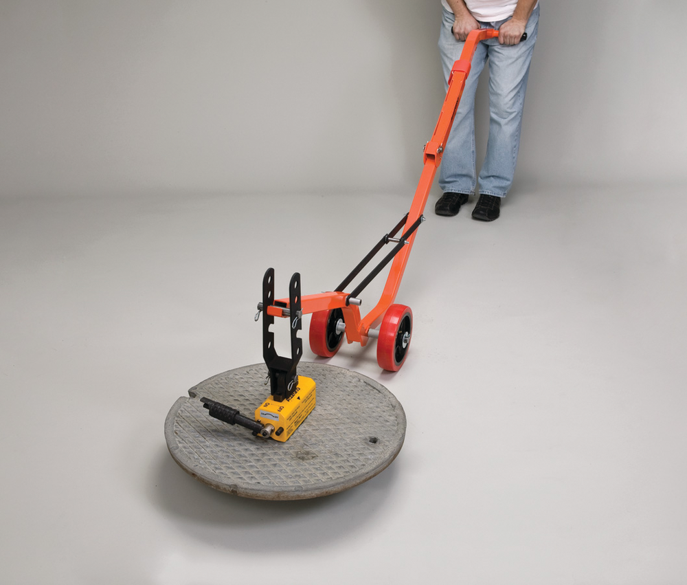 Magnetic Manhole Lid Lifter offers quick, safe removal and replacement of manhole covers