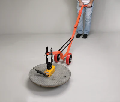 Magnetic Manhole Lid Lifter offers quick, safe removal and replacement of manhole covers
