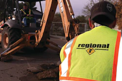 Regional Pavement Maintenance emphasizes safety with every worker on every job. They give each employee a safety vest with the RPM logo