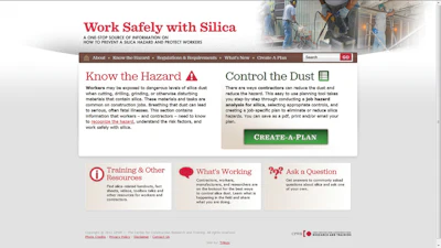 On the Work Safely with Silica site, you can find the latest on regulatory efforts, news articles, examples of what other contractors are doing and related scientific research.