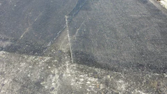 An example of a glasgrid used on the Coffee Road project in New Berlin, WI.