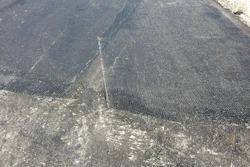 An example of a glasgrid used on the Coffee Road project in New Berlin, WI.