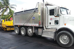 Ranger Construction from West Palm Beach, donated 20 tons of S3 hot mix asphalt to be used to pave the milled surface.