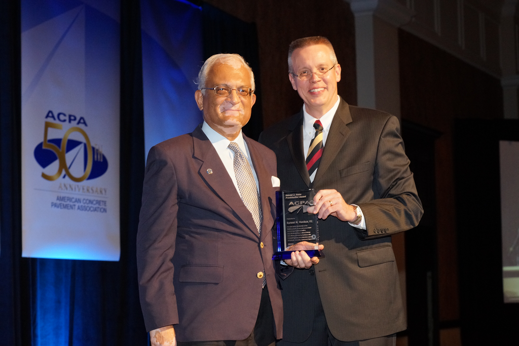 Suneel N. Vanikar, P.E., recipient of the aCPA The Harold J. Halm Presidential Award.