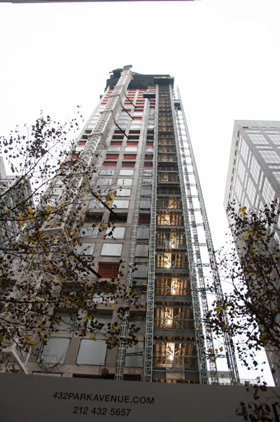 The average height of tall buildings surrounding 432 Park Avenue range from approximately 700 to 900 feet. At almost 1400 feet tall the view from this building will be unobstructed and stunning.