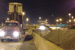 The work on the tracks and the adjacent area needed to be completed without disturbing the walls and fences, which meant the ballast had to be 'pitched' over the safety/security structures, required by the Illinois Department of Transportation.