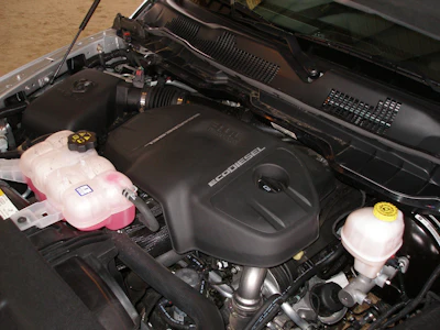 The EcoDiesel's 420 ft. lb. of torque just beats the HEMI's 410 ft. lb., and the 4x4 diesel's combined fuel economy rating is 29 percent better than the 4x4 HEMI's (on mid-grade gasoline).