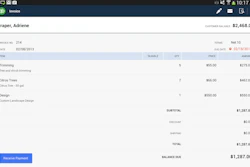 QuickBooks Mobile is a cloud accounting mobile solution that allows the user to view customer information and send invoices.