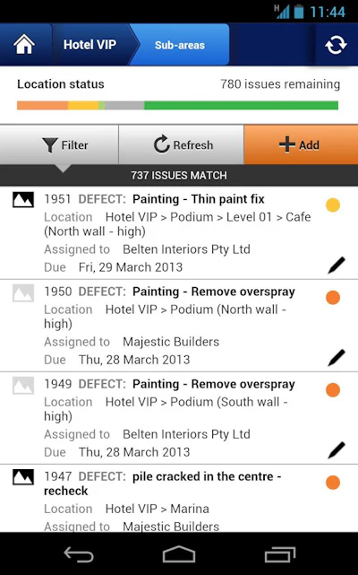 Set due dates for when issues need to be fixed.