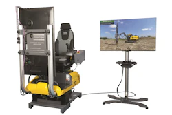 Atlas Copco's SmartROC T simulator has a pre-designed learning pass to give students step-by-step instructions on operational best practices.
