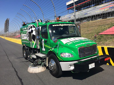 Elgin Track Sweeper Nascar Green Wrap 3 Lo Res