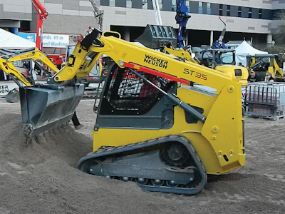 Two wheeled skid steer models, the SW 24 and SW 28, and two compact track loaders, the ST 35 and ST 45 were revealed to contractors for the first time at CONEXPO 2014.