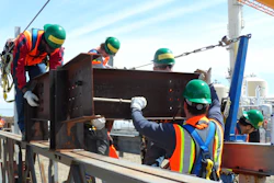 LPR Construction, a SEAA member training and testing center, recently began training 28 new employees. On the first day of training the future Ironworkers learned to install Beamsafe, use personal protection equipment, walk steel, and connect and bolt.