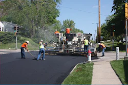 Herzog crews paving city streets in St. Joseph, Mo.