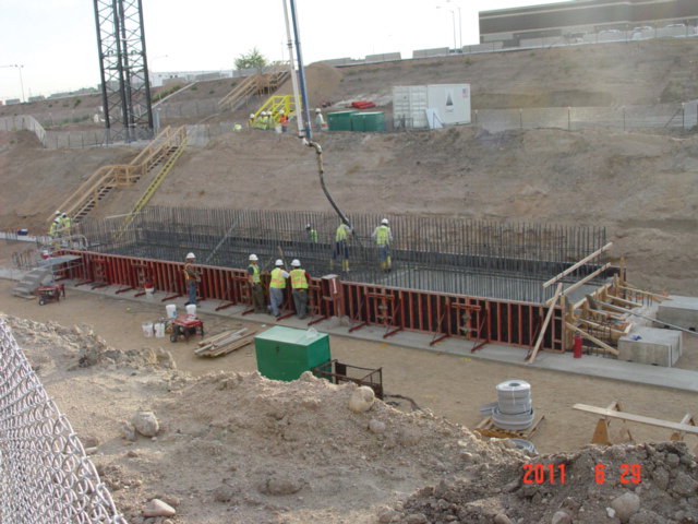 1. Mass concreting practices were primarily developed for dam construction where thermal cracking was first identified. However, now mass concreting practices are used for large structural elements including mat foundations, pile caps, bridge piers, large beams and girders, and thick walls and slabs.