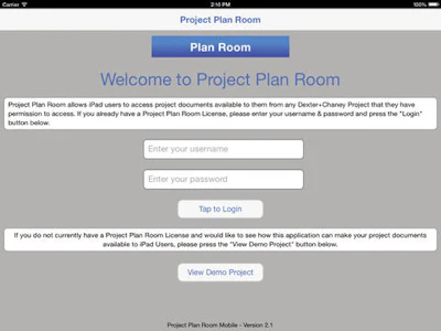 Remotely access the latest versions of plans, specifications, drawings and other documents with Dexter + Chaney's Project Plan Room mobile app.