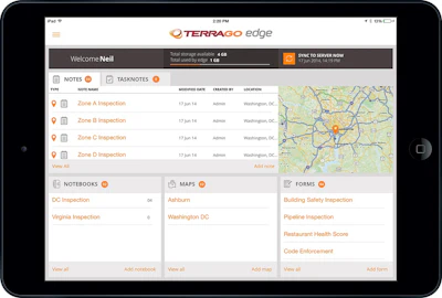 Create project notebooks with custom maps, forms, tasks and data to share with any mobile user with TerraGo Edge mobile app.