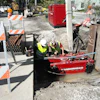 The HammerHead HB100 hydraulic pulling machine was partially submerged throughout the pulls. No electric components provides the ability to perform well even underwater.