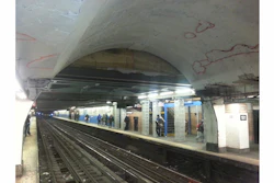 The view at the 181 Street Station for the NYC MTA subway station retrofit project.