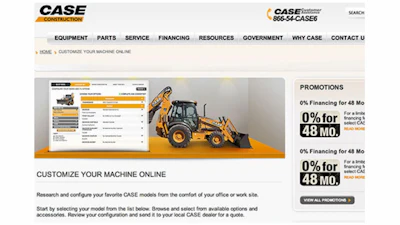 Research and configure your favorite CASE models from the comfort of your office or worksite.