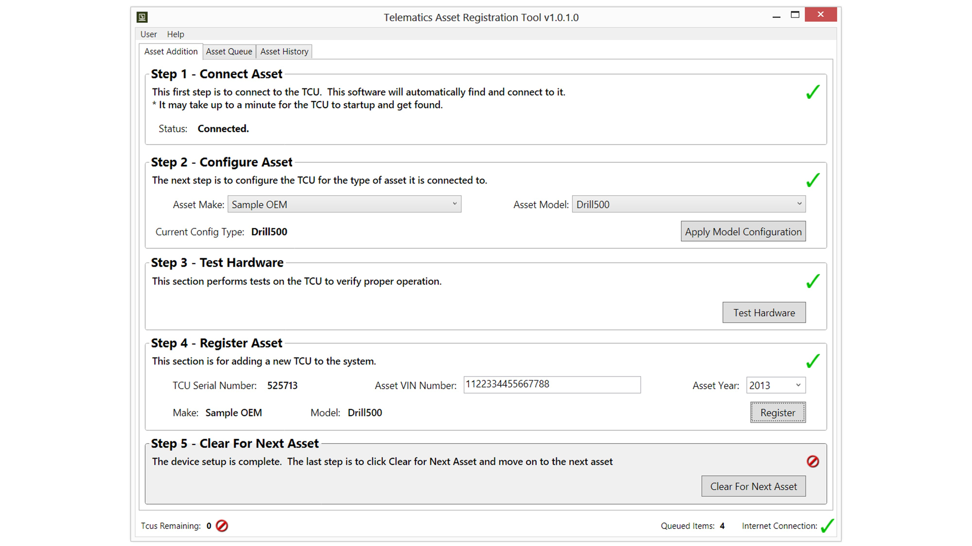 Telematics Asset Registration Tool 54088b6529438