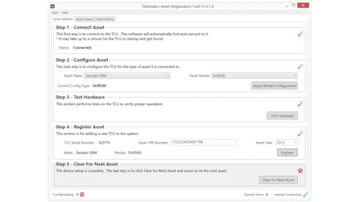 Telematics Asset Registration Tool 54088b6529438