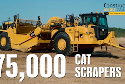 Construction News Tracker Video: Cat Wheel Tractor Scraper Production Hits Milestone