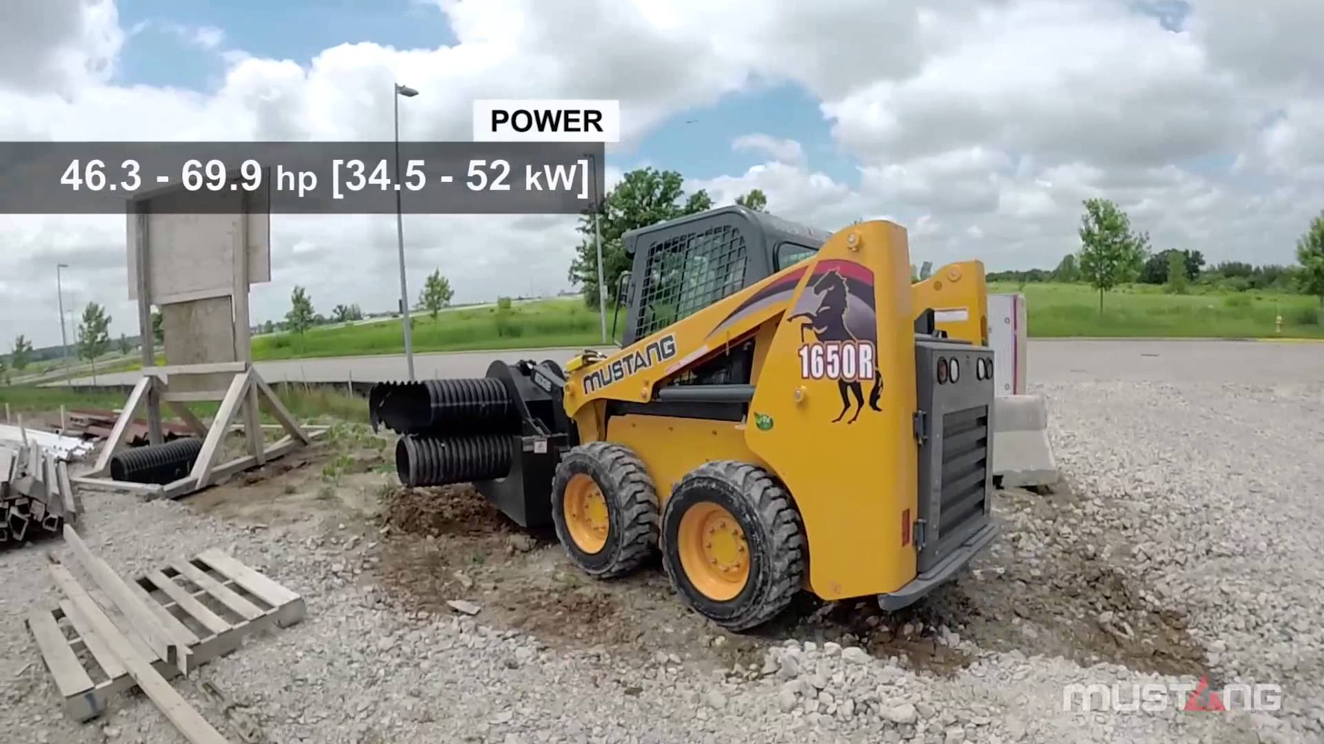 Video: Features of the Mustang Mid-Frame R Series Skid-steer Loaders