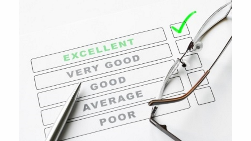 Use a five-point scale to help measure employee performance with 1 meaning frequent failure, 3 as average and acceptable performance, and 5 meaning near perfect performance.