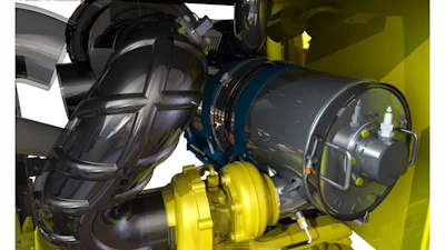 Deere worked with Nett Technology to verify packaging of its VorTEQ 100 DPF diesel particulate filter for under-hood installation in several legacy machines.