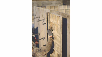 The forming system has minimal impact on the early-age strength gain of concrete during cold weather.