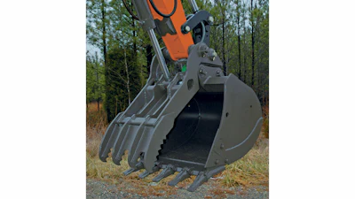 The combination of the excavator with its pin-on clamp has improved the crew’s productivity and profitability compared to previous equipment solutions.