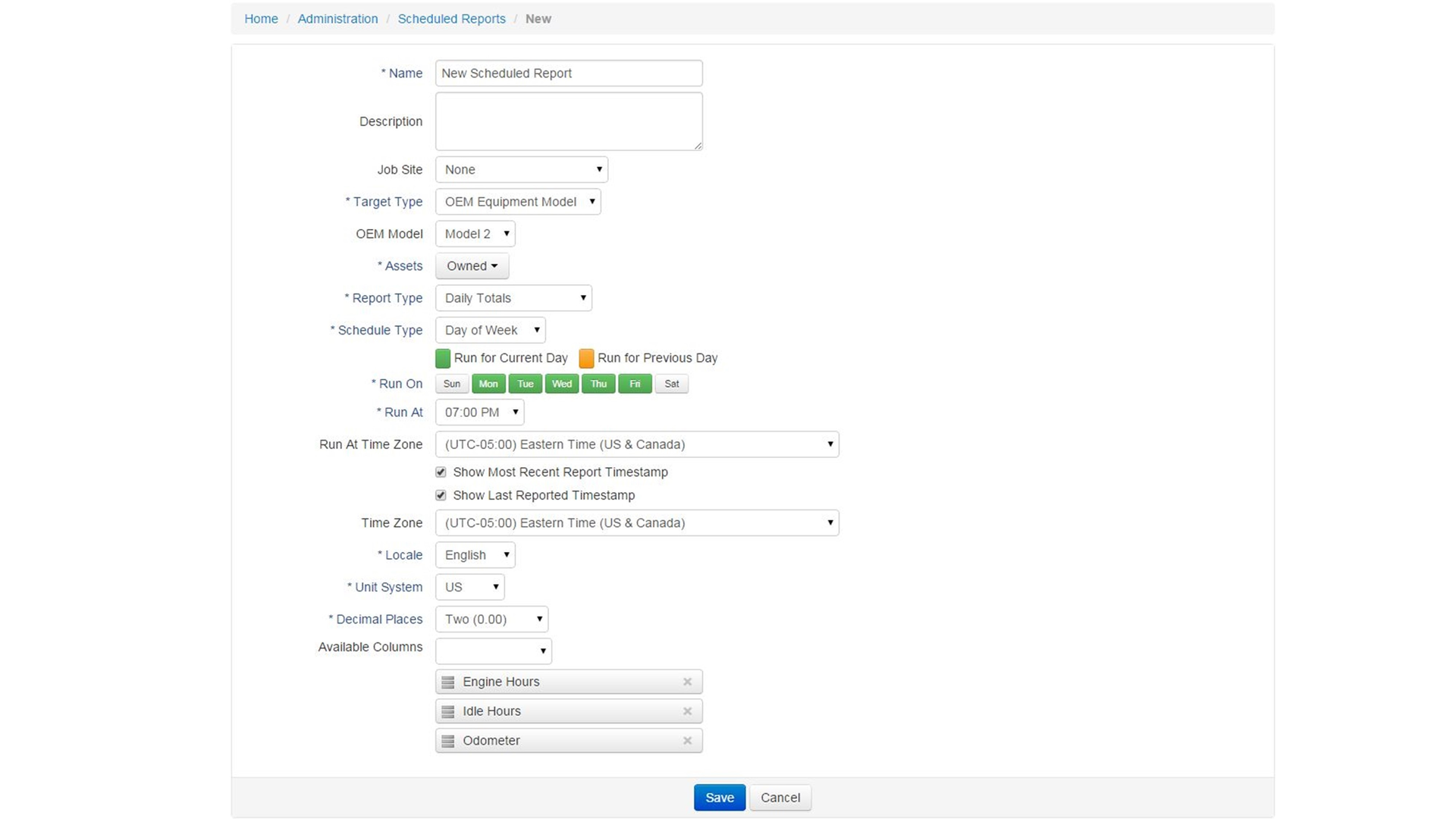 Scheduled Reports have subscribers, who receive the reports in either PDF or CSV format in an email. Subscribers do not have to be users of the system.