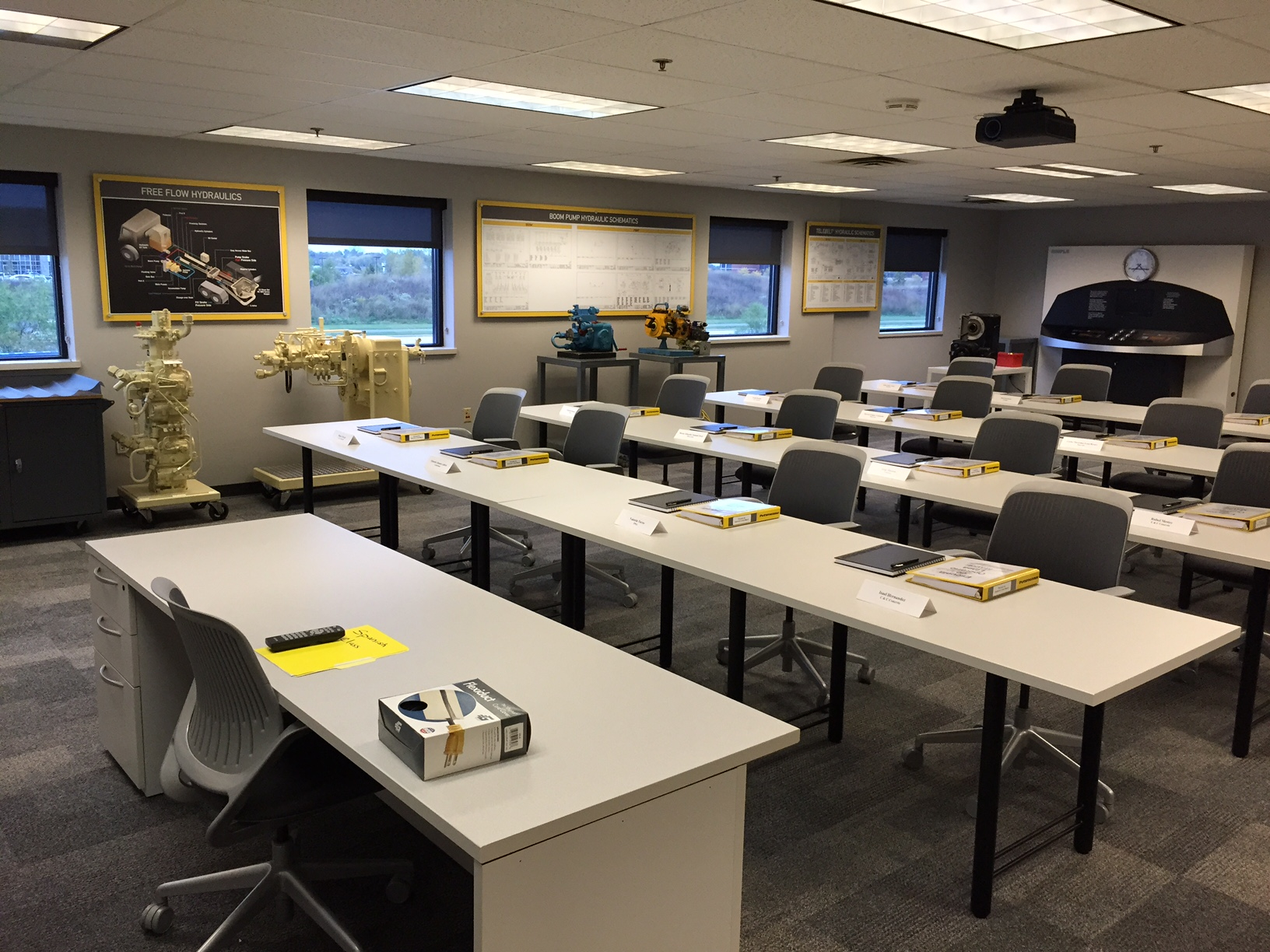 Putzmeister’s training facilities have been updated with a fresh look, new furniture and hands-on learning equipment.