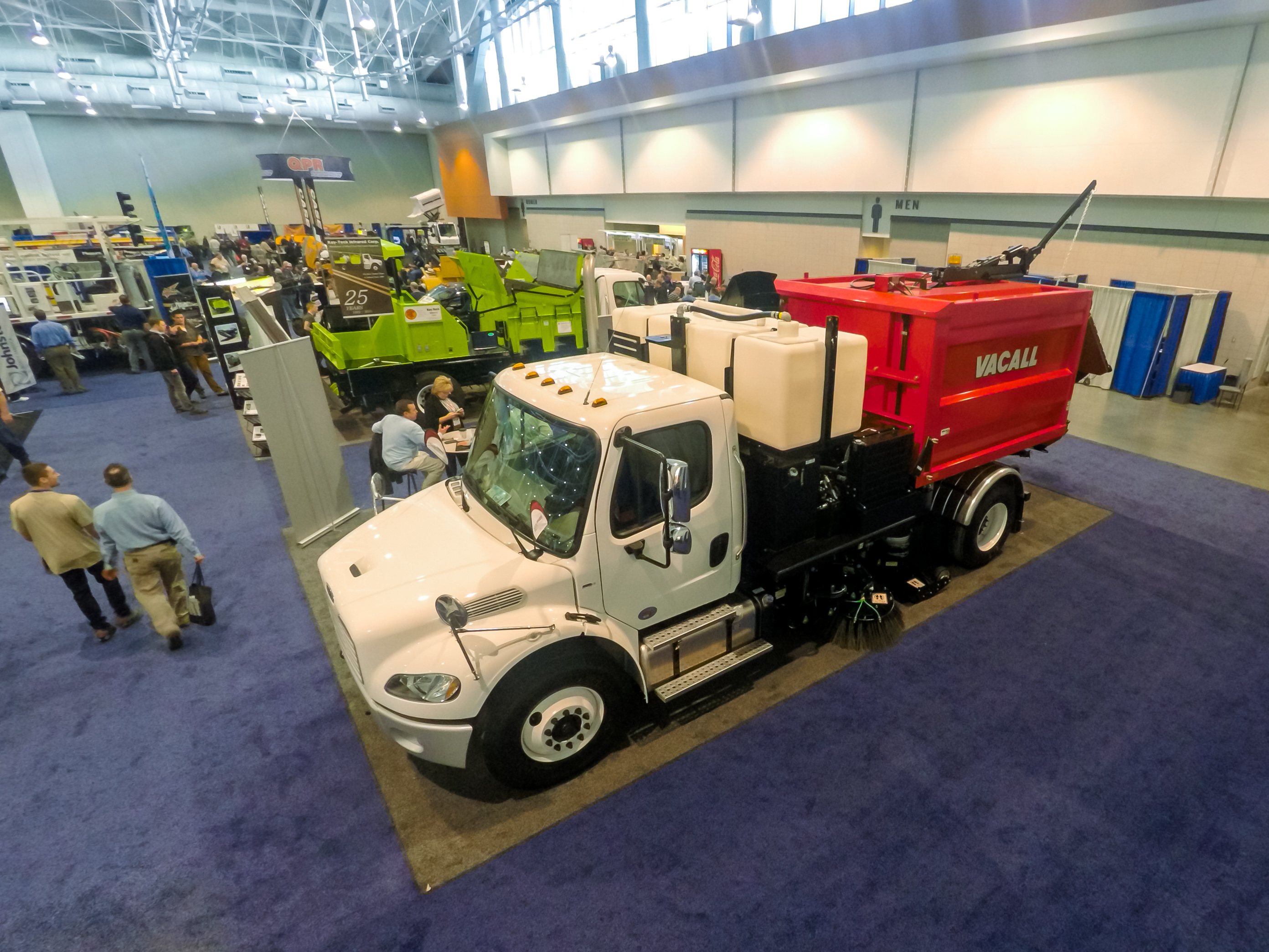 Unlike most sweepers, this new item runs off a single engine vacuum sweeper from Vacall operates on just one engine for both the cab and sweeping operations.
