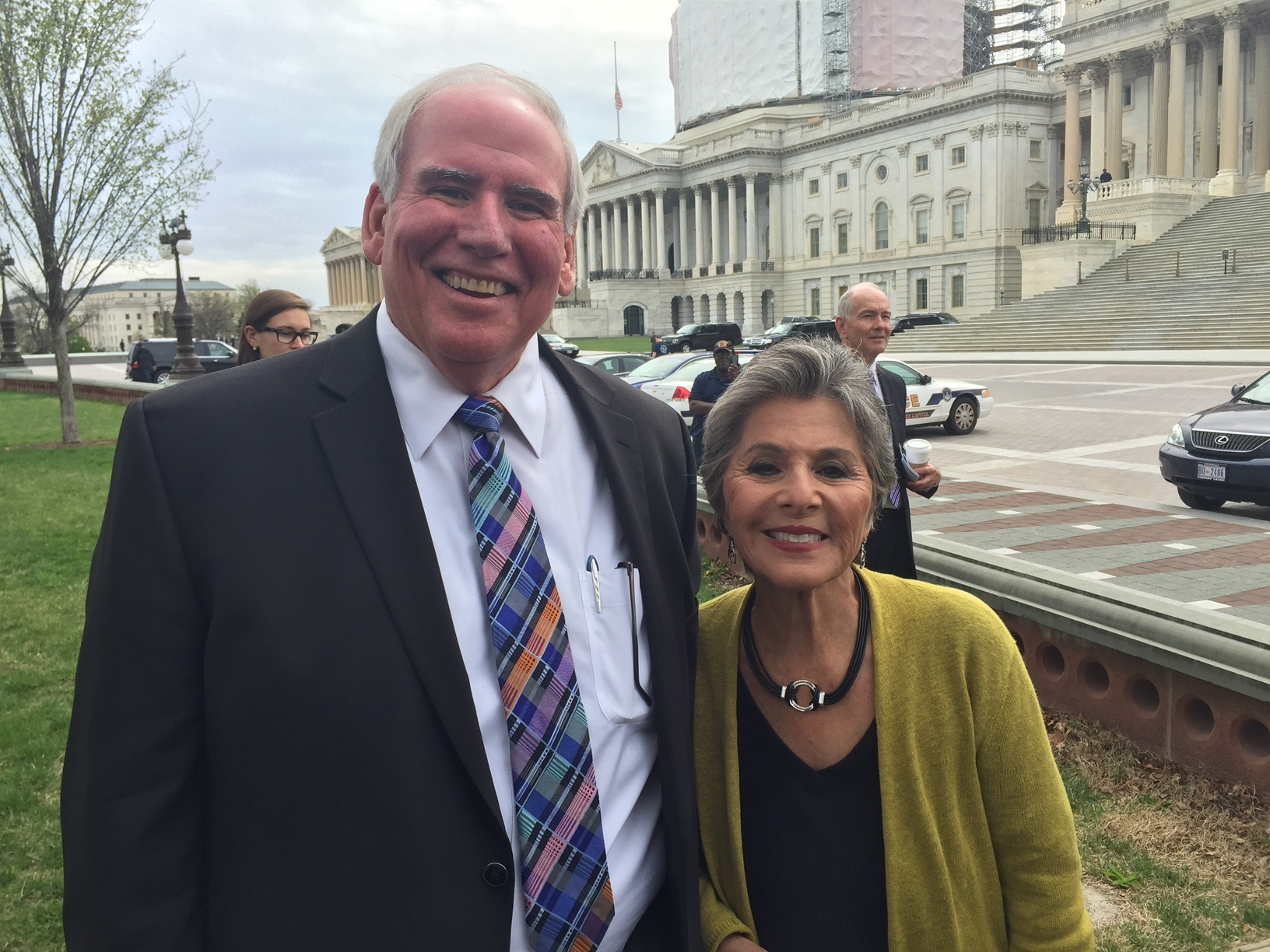 AED Chairman Don Shilling joined Sen. Barbara Boxer (D-Calif) today on Capitol Hill for a press conference aimed at getting all of Congress on the same page to put aside partisan bickering and create a multiyear surface transportation funding bill.